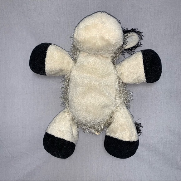 Ganz Webkinz Lil KINZ Cow Authentic Plush Stuffed Animal Black & White Lovey Toy - Picture 4 of 11
